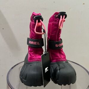 Sorel Kids Boots in Pink and Black